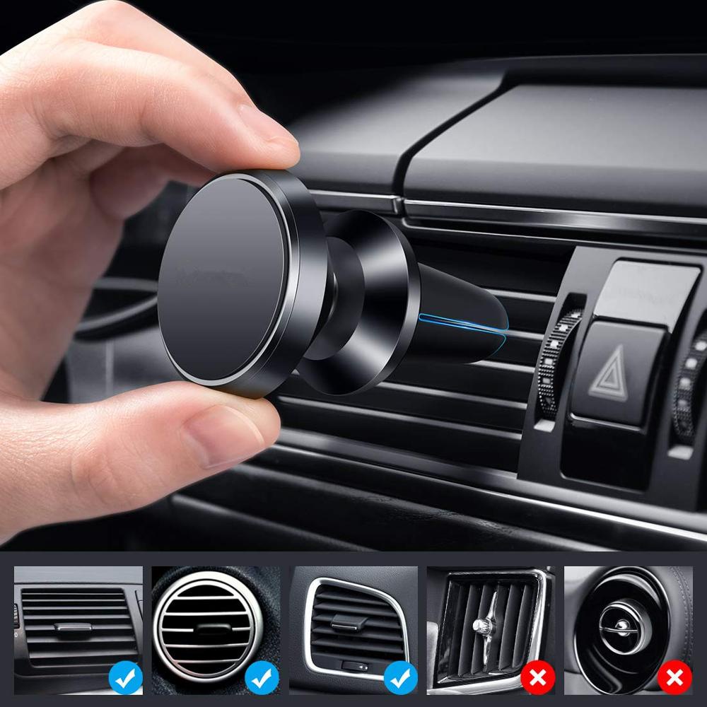 Giá Đỡ Điện Thoại Hít Nam Châm Thông Dụng Cho Xe Hơi