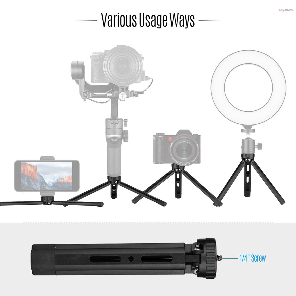 Giá Đỡ Ba Chân Bằng Kim Loại 1 / 4 Inch Có Thể Điều Chỉnh Độ Cao Cho Máy Ảnh Dslr Gimbal Zhiyun Crane 3s / Weebill S / Weebill Lab / Crane 3 Plus / Crane