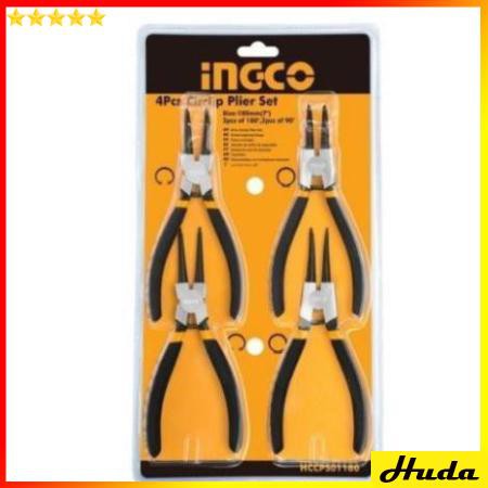 Bộ kìm mở phe 4 cái Ingco HCCPS01180  LKJ