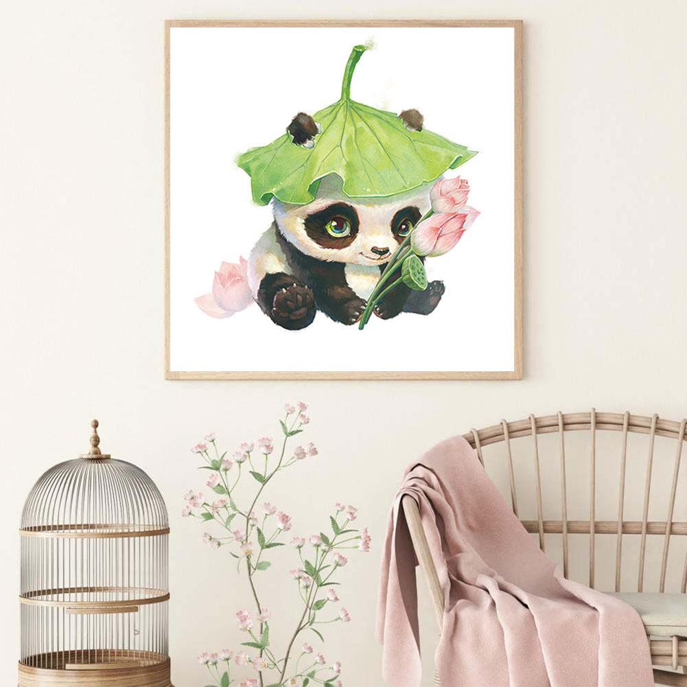 Bộ tranh đính đá 5D tự làm hình gấu trúc đáng yêu xinh xắn | BigBuy360 - bigbuy360.vn