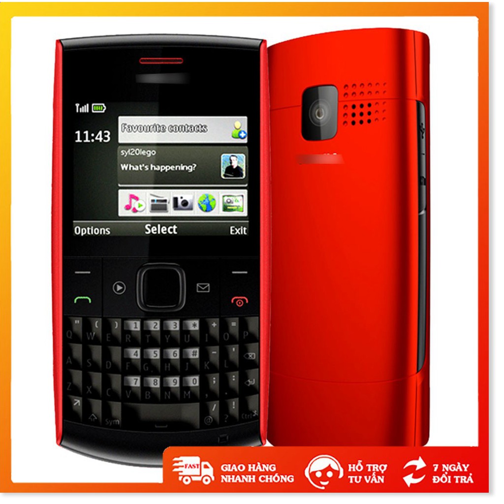 Điện thoại 🦋FreeShip🦋 Nokia X201 main zin màn hình zin hỗ trợ thẻ nhớ ngoài lên đến 8GB - ADK