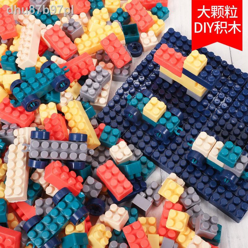 Tương thích với các khối xây dựng hạt lớn của Lego dành cho trẻ em, phát triển đa chức năng, em thông minh, bé tra