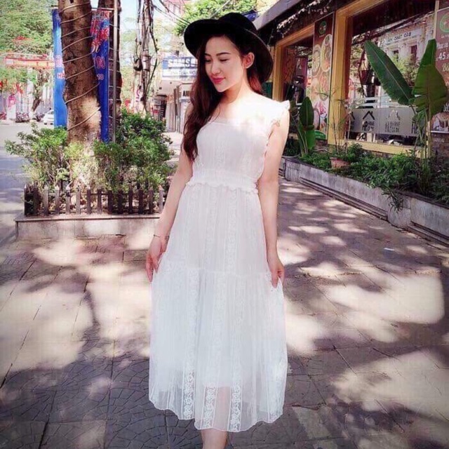 Váy ren lụa cánh tiên siêu xinh