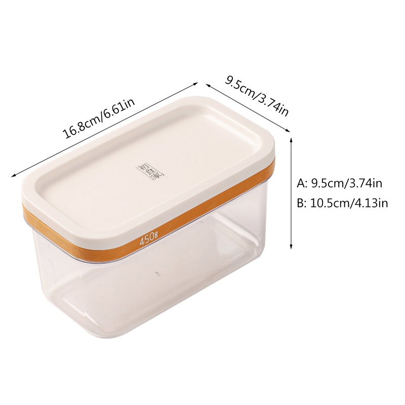 Hộp Lưới Đựng Bơ Hình Chữ Nhật Có Nắp Đậy Tiện Dụng