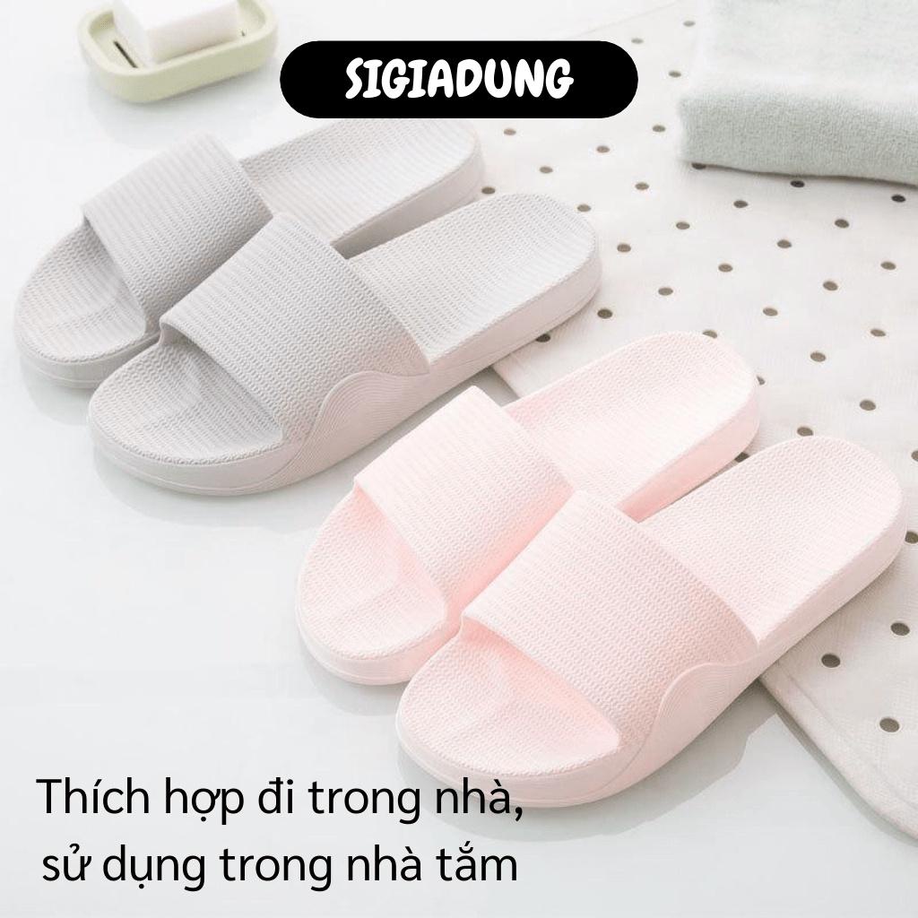 [SGD] Dép Đi Trong Nhà - Dép Quai Ngang Kẻ Sọc Chữ O Nam Nữ Mang Trong Văn Phòng, Spa 7778