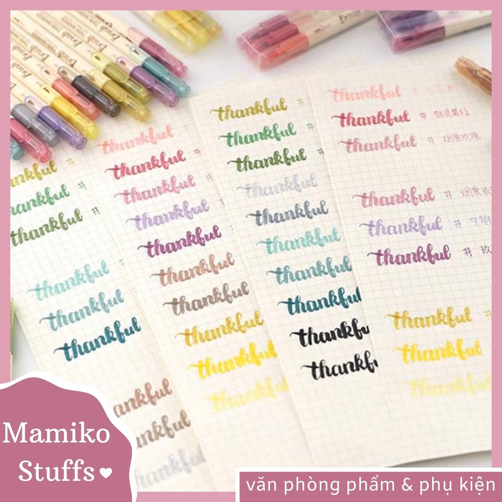 Set 3 bút lông Winzige nhiều màu sắc xinh xắn tiện dụng