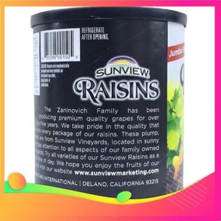 Nho Khô Mỹ Raisins🍇FREESHIP🍇425g