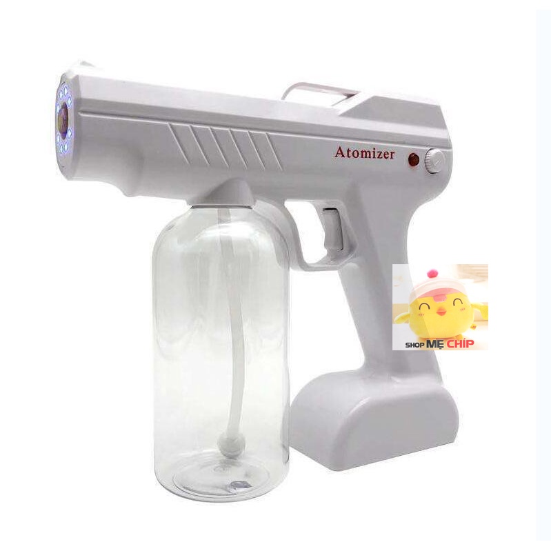 Máy Khử Khuẩn Nano Cầm Tay Atomizer 8 Led ❤️BẢO HÀNH 12 THÁNG❤️ Súng Phun Xịt Khuẩn Khử Trùng Nano An Toàn Tiện Lợi