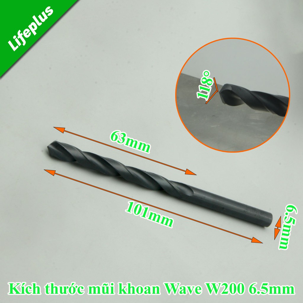 Mũi khoan sắt HSS Waves W200