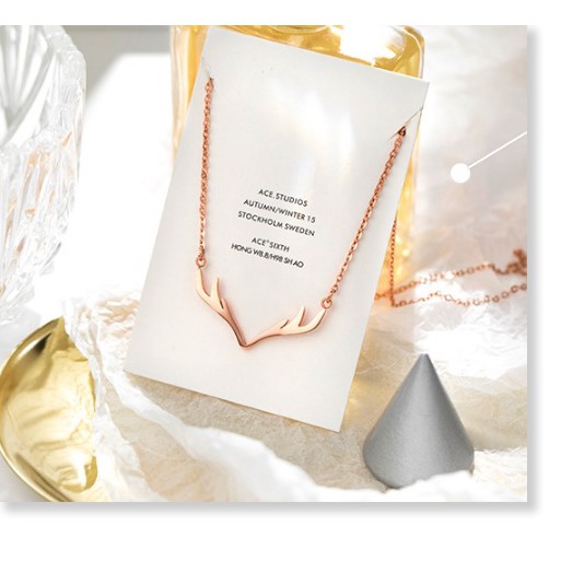 Dây chuyền titan gạc nai TT4858 - CAM KẾT KHÔNG BAY MÀU - BẢO HÀNH 12 THÁNG