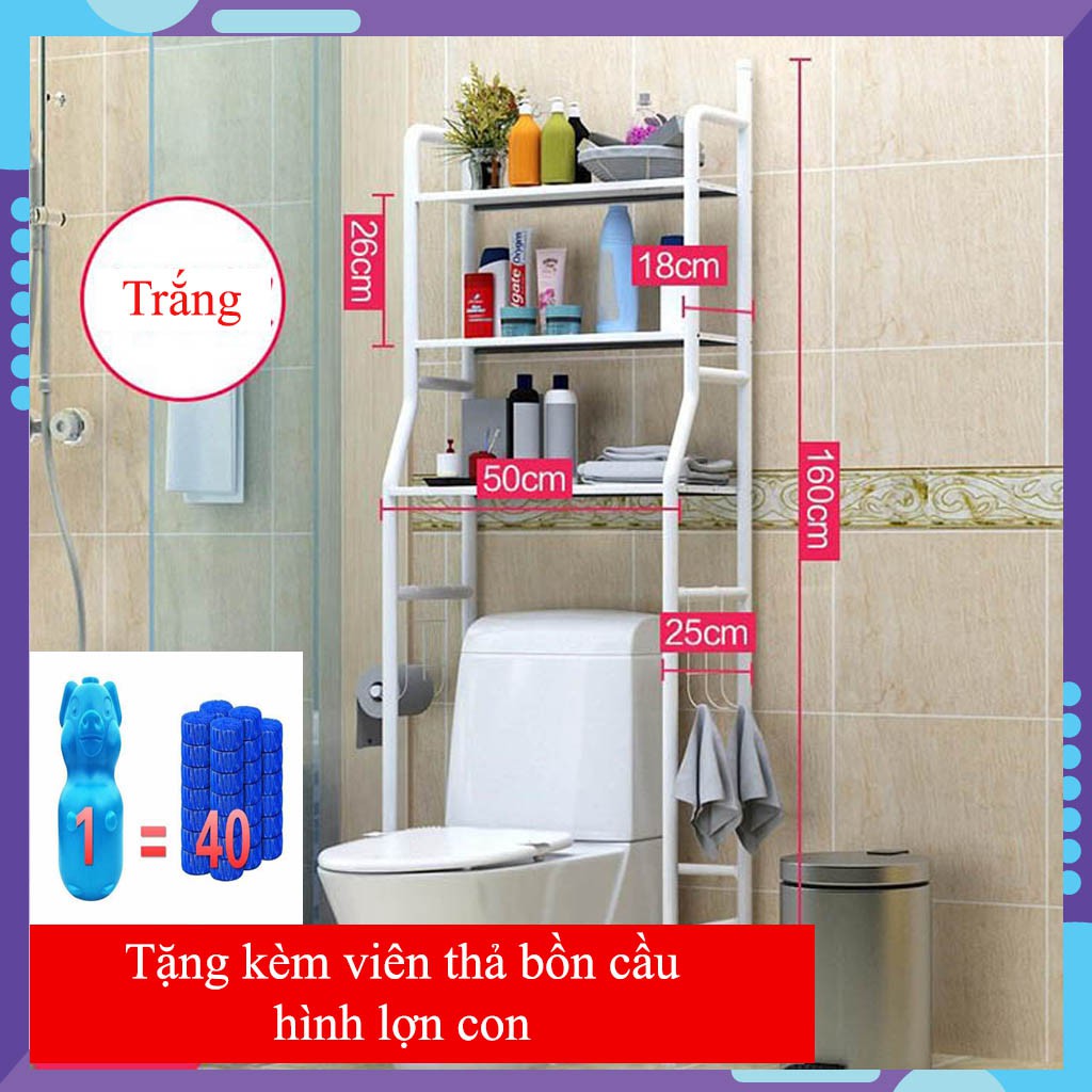 Kệ sau bồn cầu tiết kiệm không gian tăng thẩm mỹ tiện lợi cho toilet