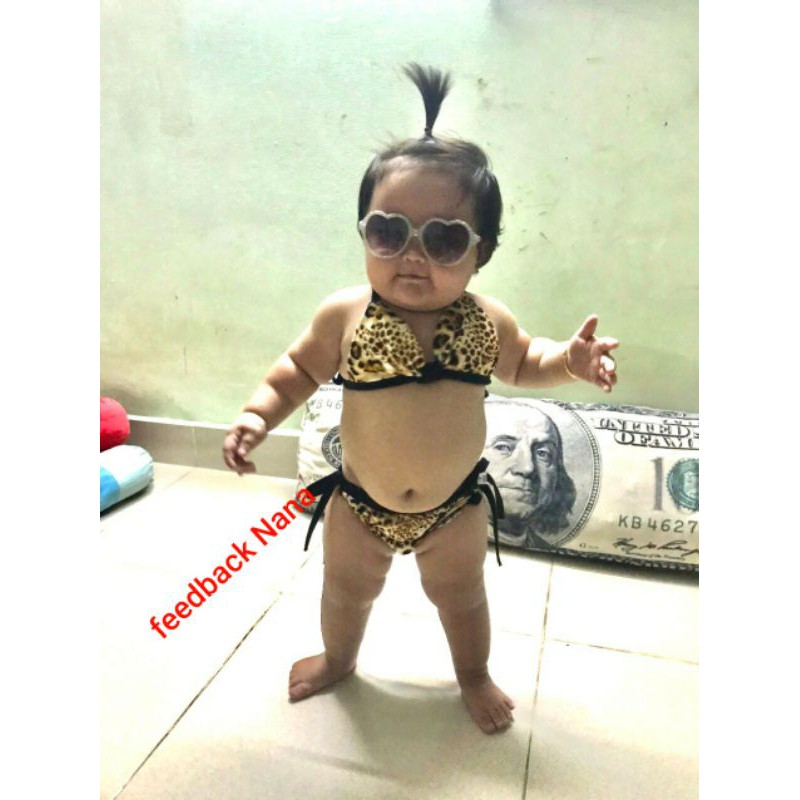 Bikini 2 mảnh cho bé - Đồ bơi bé gái họa tiết  6ky - 26ky | BigBuy360 - bigbuy360.vn