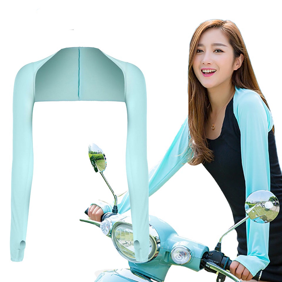 Găng Tay Chống Nắng Bằng Lụa Mát Thời Trang Mùa Hè