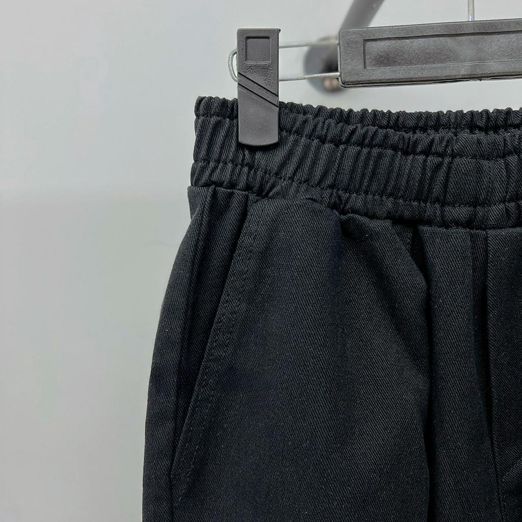 Cargo pants kaki nút bấm lưng thun ống rộng unisex , quần ống rộng túi hộp cạp thấp nam nữ phong cách y2k - gin store