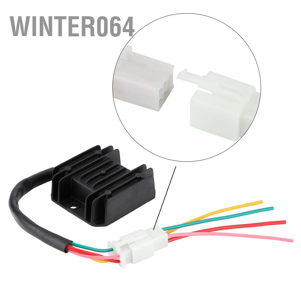 Bộ chỉnh lưu điều chỉnh điện áp 4 dây cho Xe máy Thuyền Động cơ ATV GY6 50 150cc Xe tay ga Winter064