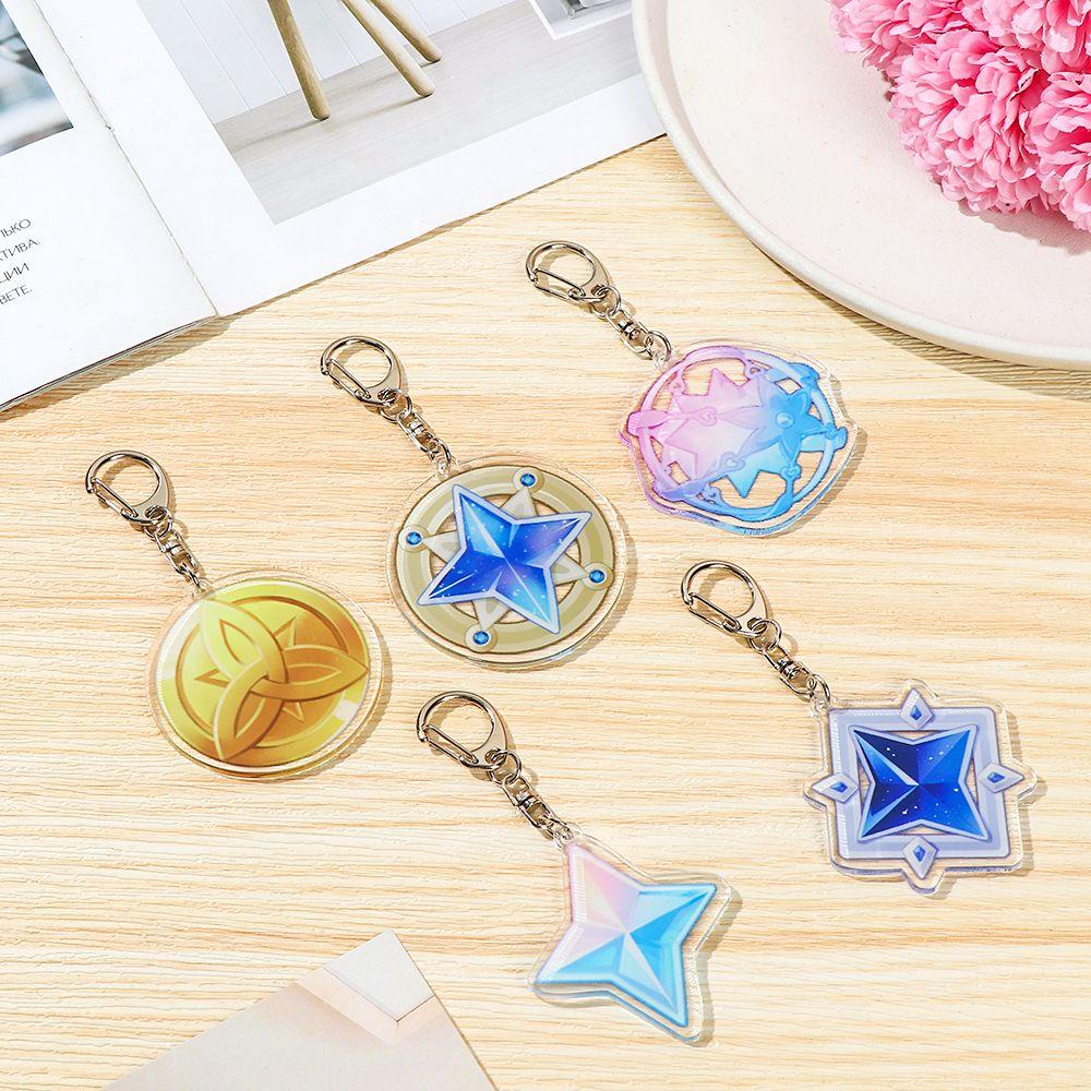 Móc Khóa Họa Tiết Hoạt Hình Anime Màu Cầu Vồng Dễ Thương