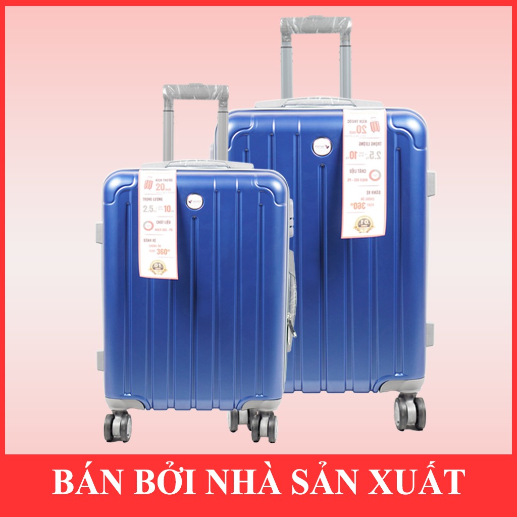 Vali kéo nhựa du lịch 202 vali kéo nhựa size 20 inch size 24 inch