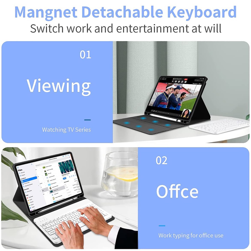 Bao Da Máy Tính Bảng Kèm Bàn Phím Và Khay Đựng Bút Cho huawei matepad 10.4 2022 matepad 11.5 2023 matepad air 11.5 11 t10s Ốp