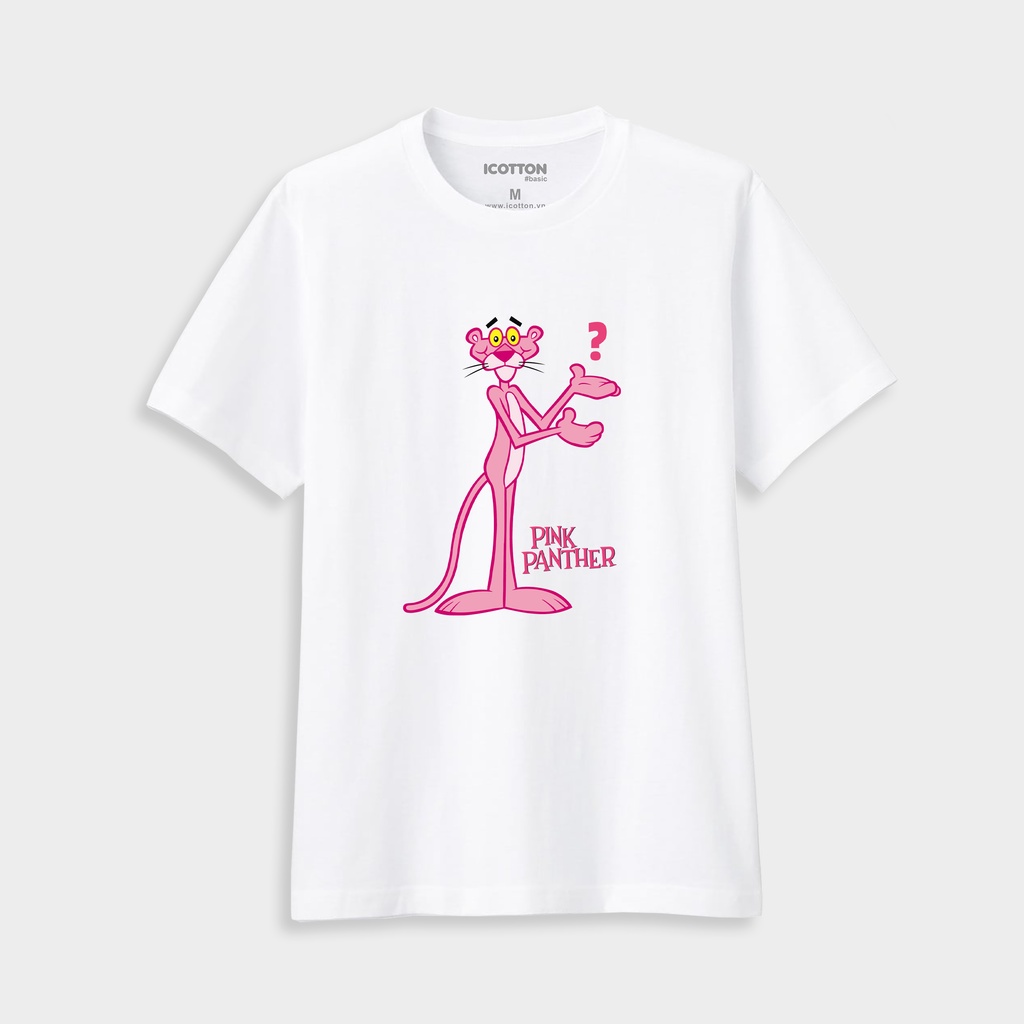 Áo thun nam nữ Icotton hình Pink P1305T