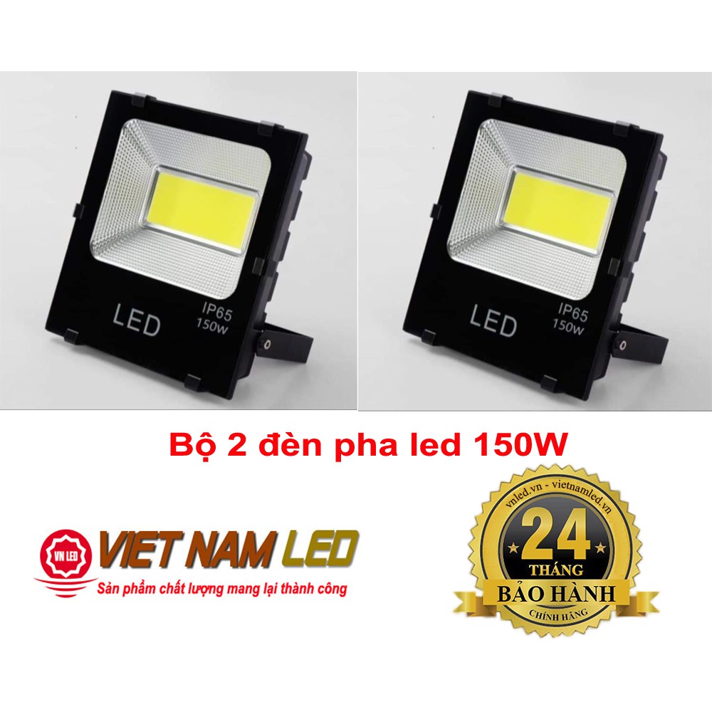 Bộ 2 Đèn pha LED 150W IP65 lắp ngoài trời, vnled.vn, vietnamled.vn, đt 0936395395