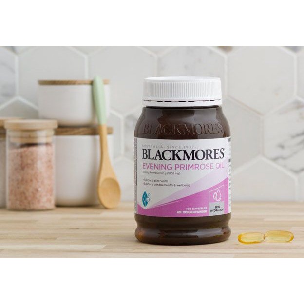 [Hoả Tốc] Tinh Dầu Hoa Anh Thảo Blackmores Hủ 190 Viên. Date: 09/2024