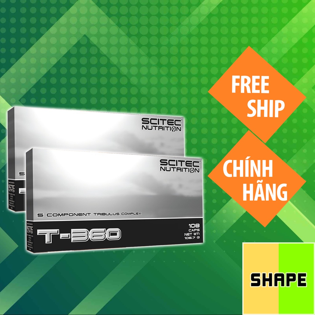 Scitec T 360 + Quà tặng 0 đồng | Tăng Hormone Nam Testosterone  Chính Hãng The Shape