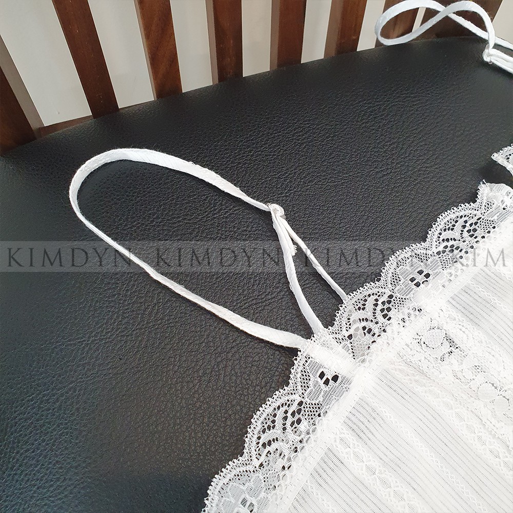 Bộ đồ ngủ nữ hai dây màu trắng sexy hàng Cao cấp ẢNH TỰ CHỤP KimDyn