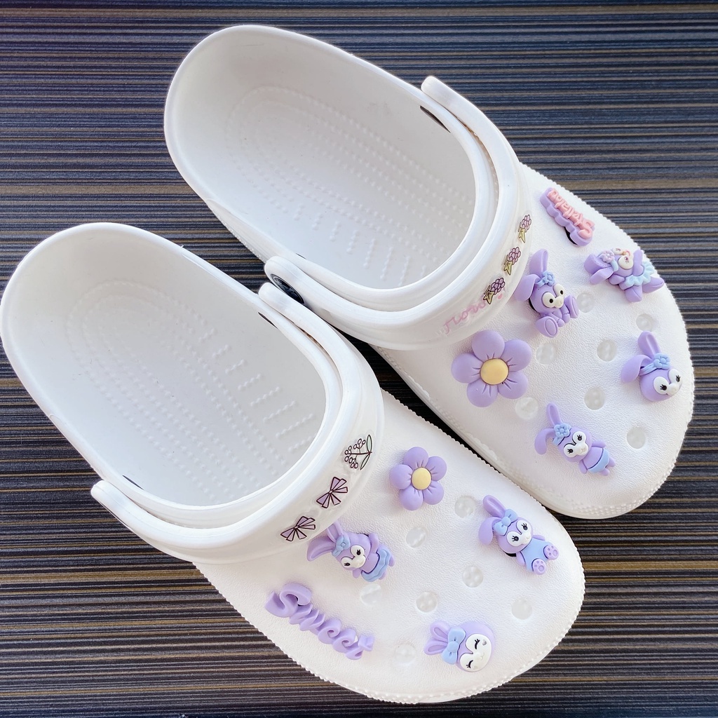 sticker dép crocsSet 11 Phụ Kiện Charm croc Cho Nữ # Loạt StellaLou