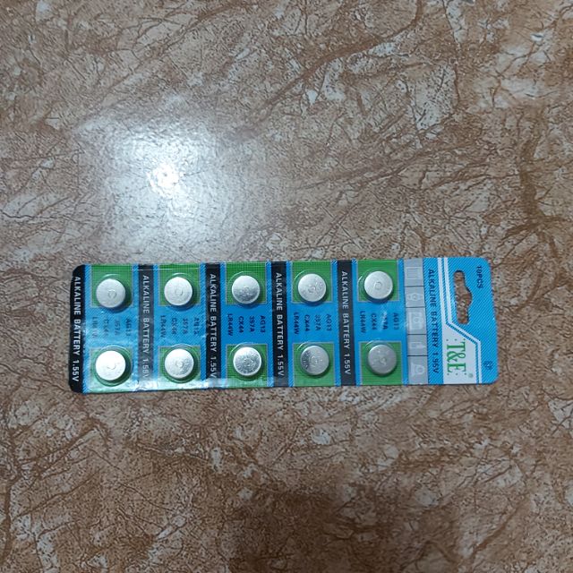 Vỉ 10 viên pin alkaline (sẵn hàng)