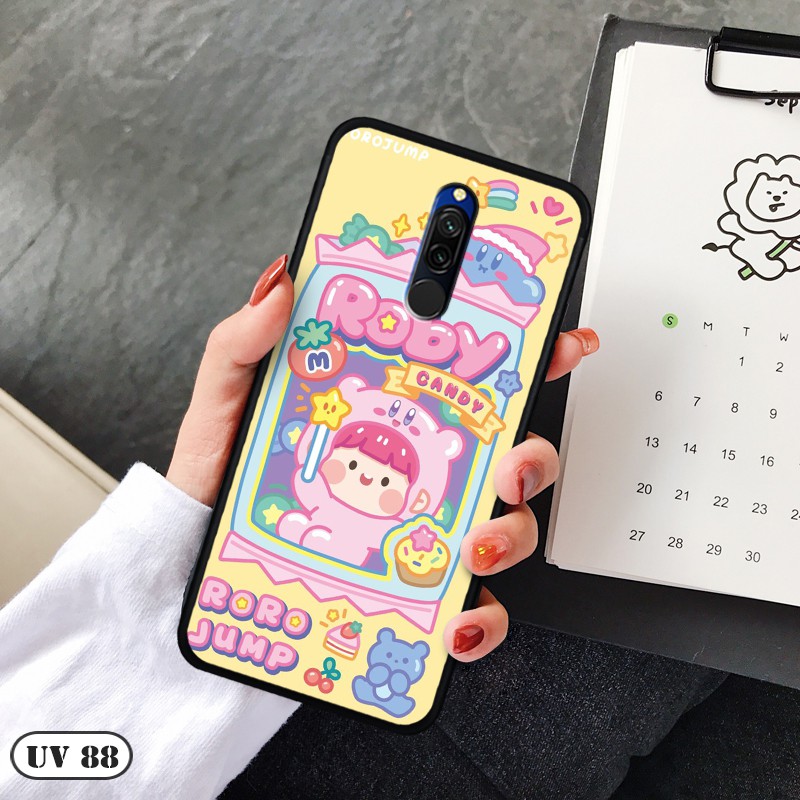 Ốp Xiaomi Redmi 8 - lưng nhám viền dẻo ngộ nghĩnh