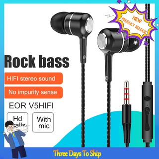 Tai Nghe Nhét Tai Có Dây Âm Thanh Stereo Sống Động V5
