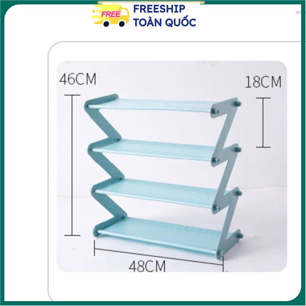 Kệ Dép 4 Tầng Chữ Z Để Sách Vỡ, Giày Dép, Vật Dụng Đa Năng