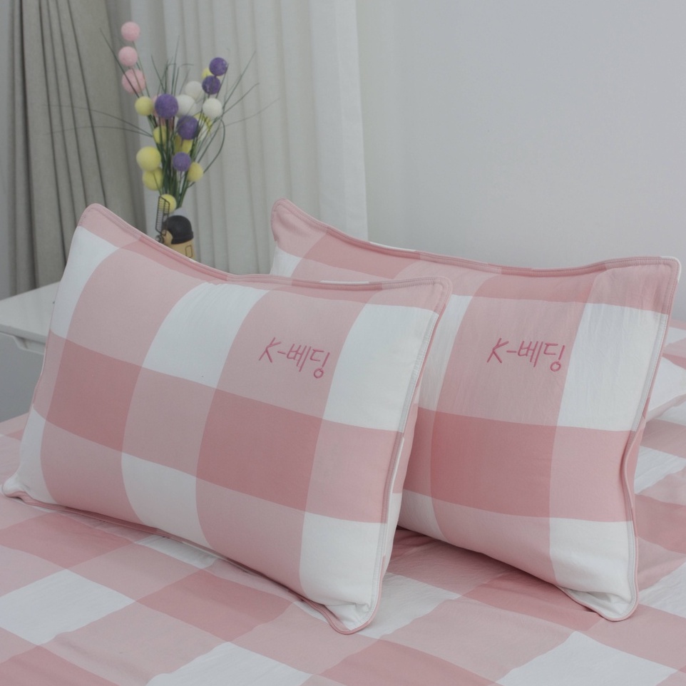 Vỏ gối nằm chần bông K-Bedding by Everon KPCD công nghệ nhuộm sợi Yarn Dyed, kích thước 45*65cm