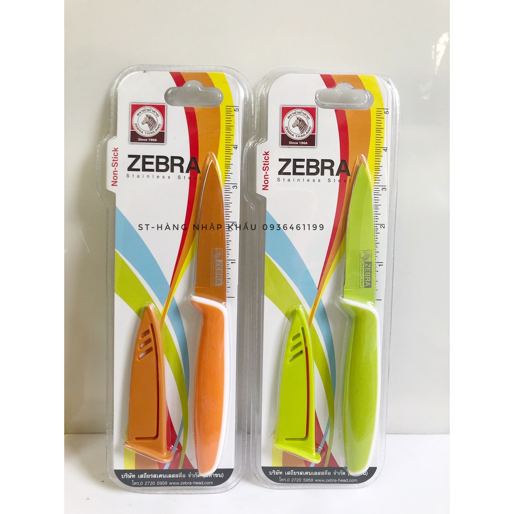 Dao Inox chống dính có nắp Smart 3,5'" - 100501 - chống dính ZEBRA-- THÁI LAN