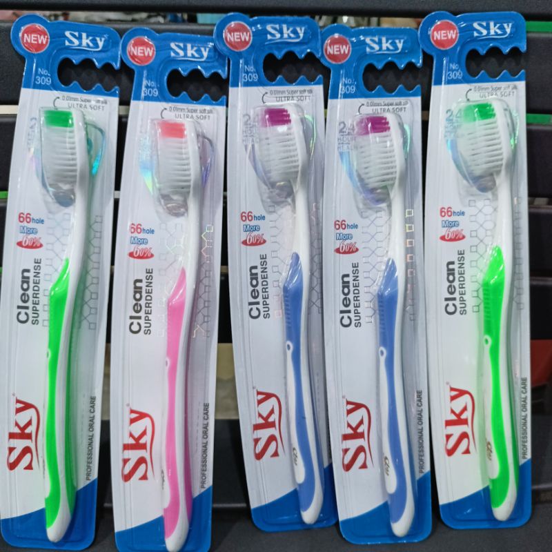 combo 5 bàn chải đánh răng Sky  lông mềm mịn