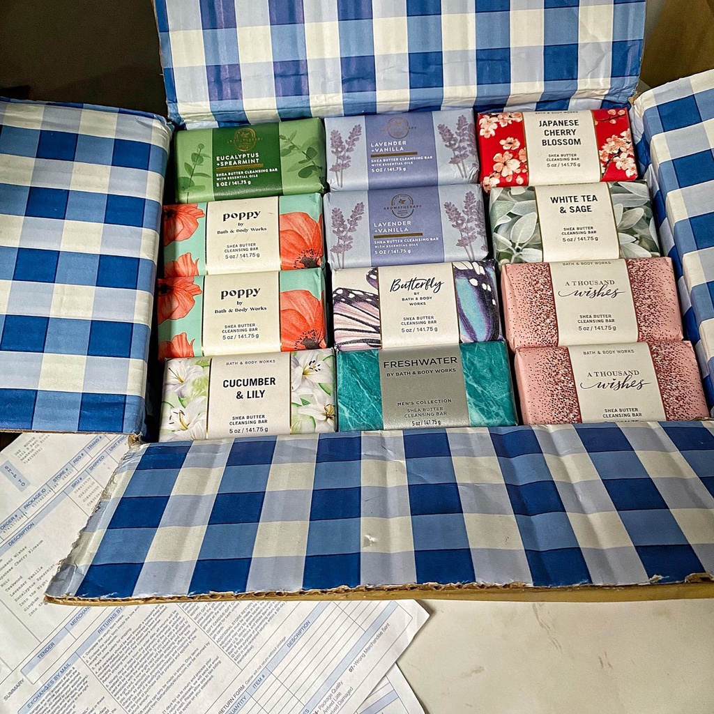 (Nhiều mùi) XÀ BÔNG CỤC BATH AND BODY WORK MỸ 142g (Japanese Cherry, Into the Night, A thousand Wishes, Gingham...)
