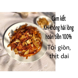 Thịt heo khô, lợn khô cháy tỏi handmade 100g ăn vặt