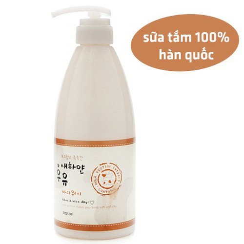 sữa tắm làm sáng da Welcos White Milk làm trắng da chính hãng từ Hàn Quốc,