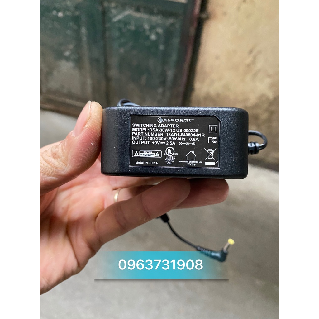 Adapter sạc Loa kéo mini Sansui SA105 9V-1.2A/2.5A chính hãng