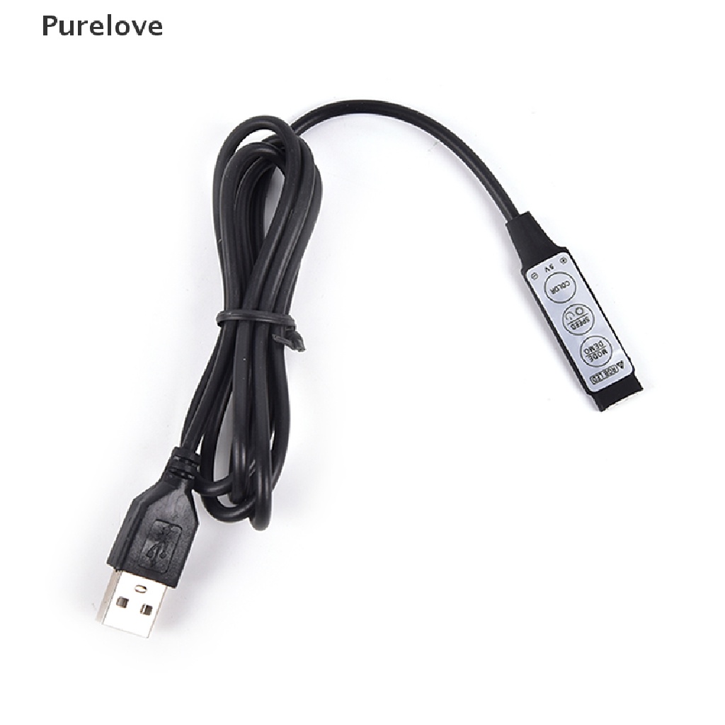 Đèn led rgb 5v 3 Nút Điều Khiển 4 Nút Cổng usb