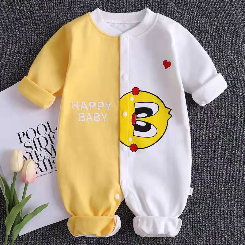 Body liền thân dài tay cotton cho bé trai và bé gái sơ sinh từ 3-17kg, hàng đẹp xuất Hàn - BD26