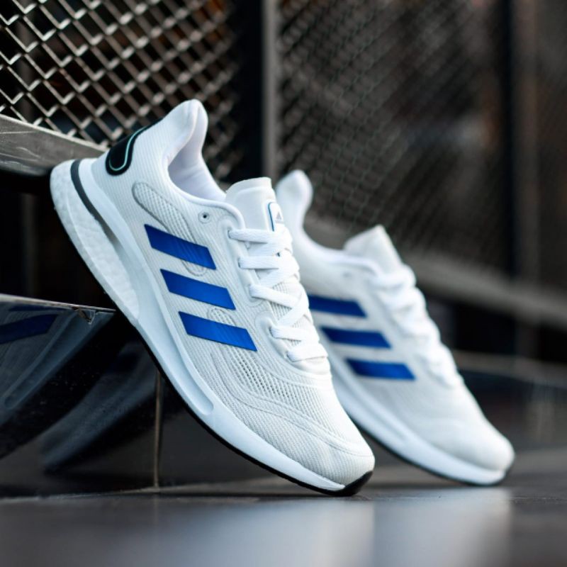 Giày Thể Thao Adidas Supernova Boost Màu Trắng Xanh