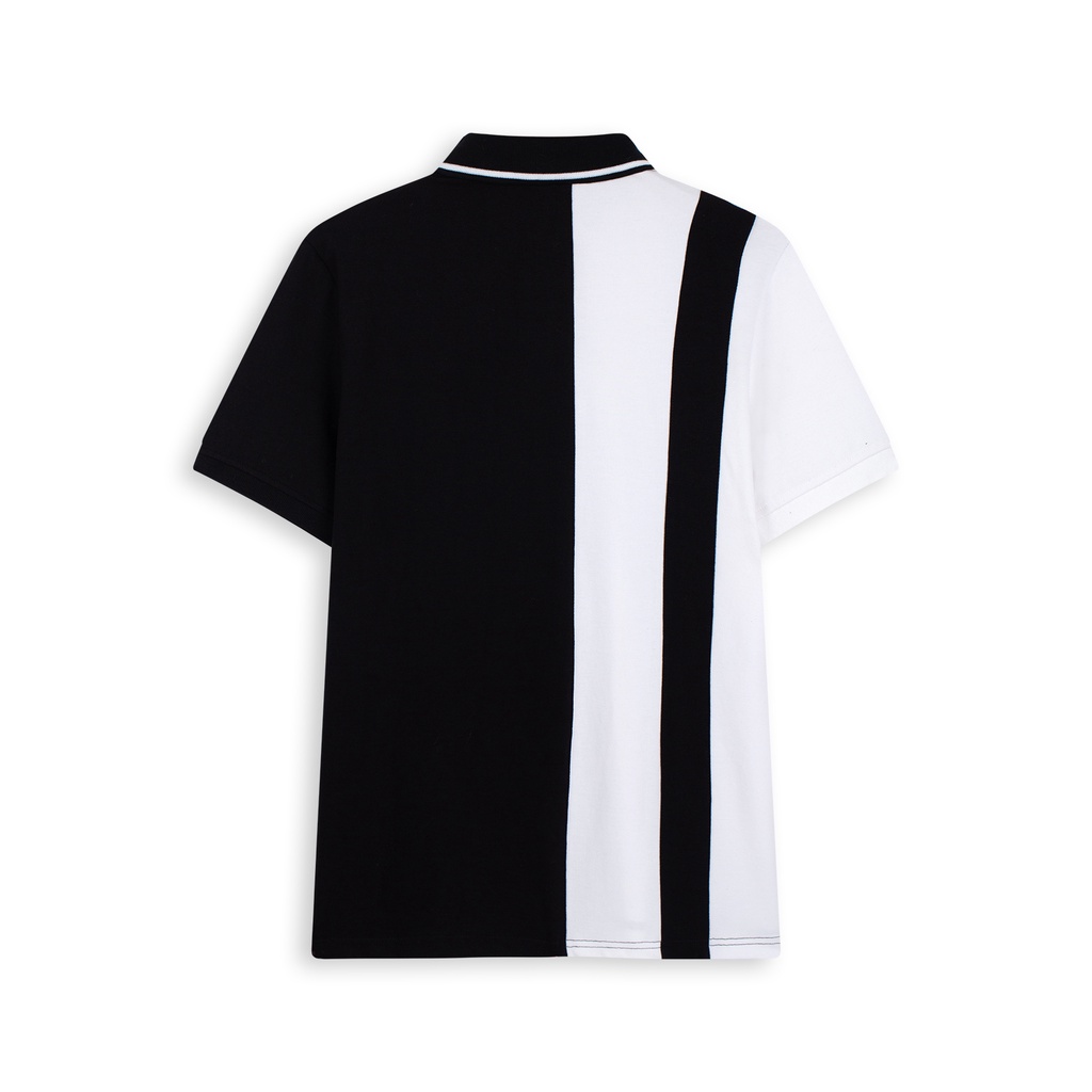 Áo thun POLO nam SEELU Fullbox, vải cá sấu Cotton, chống nhăn, thoáng mát - Sọc thân