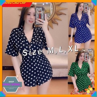 Jum Ngắn 🌸FREESHIP🌸 Jum short chấm bi giả váy dây kéo lưng xinh xắn TJ1026