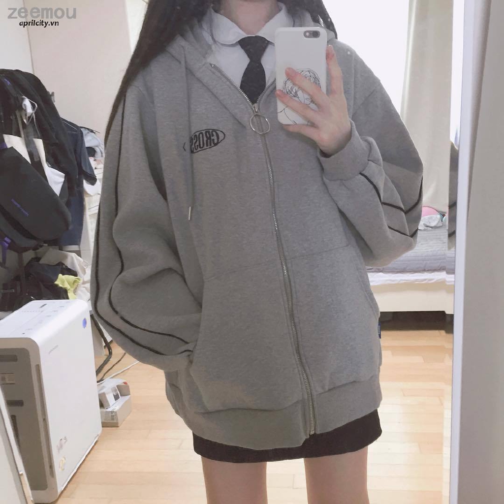 Áo hoodie in chữ phong cách Hàn Quốc năng động trẻ trung dành cho nữ | BigBuy360 - bigbuy360.vn