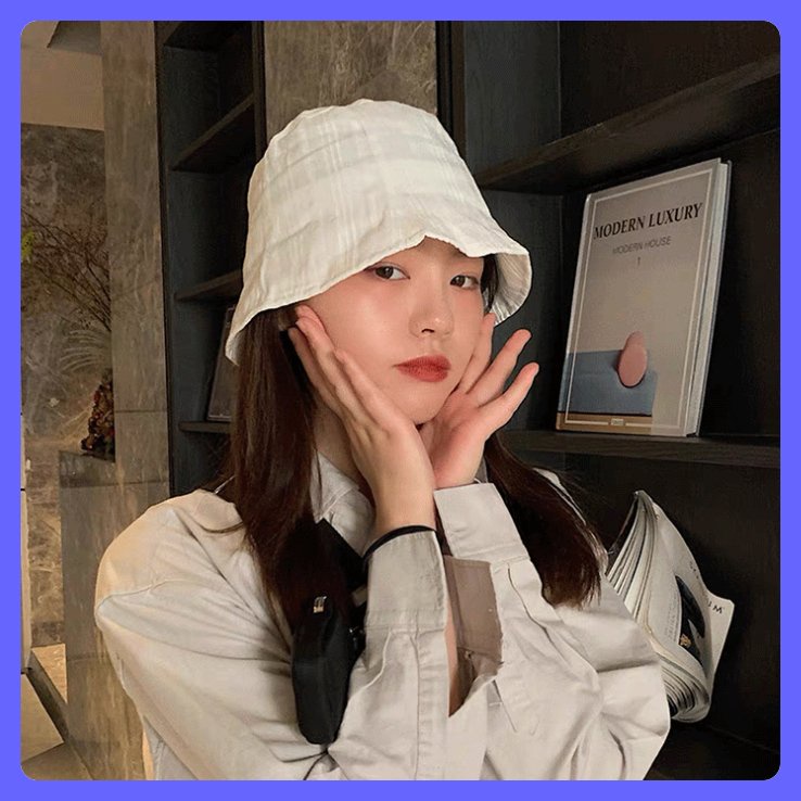 Nón vành cụp mũ bucket vải xô màu trơn ulzzang sành điệu làm quà tặng sinh nhật ý nghĩa chụp ảnh thời trang xinh xỉu
