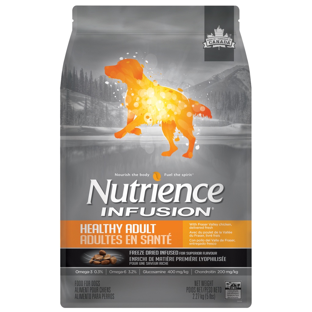 BAO 10KG HẠT Chó Nutrience Infusion Healthy Adult cho Chó giống lớn trưởng thành #MEGAPACK