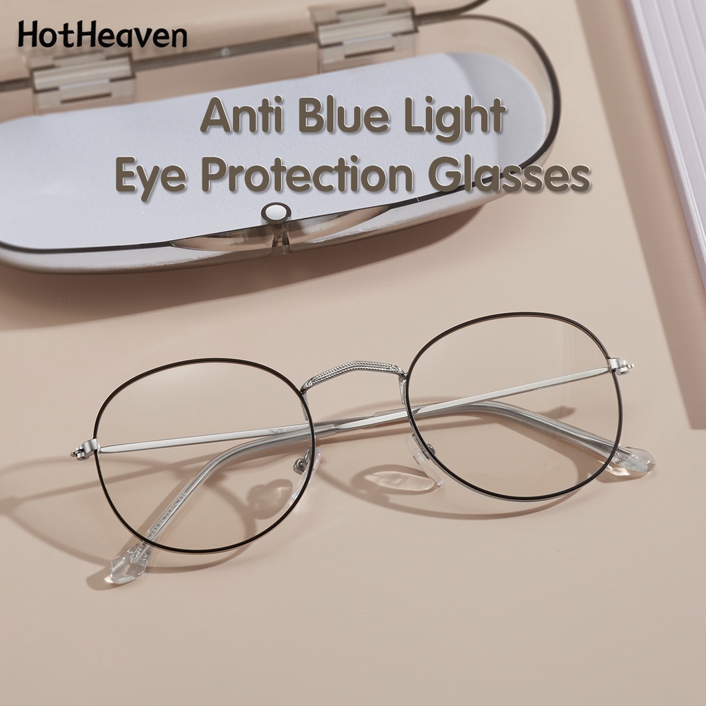 Kính Mát Gọng Oval Chống Tia Bức Xạ Ánh Sáng Xanh 3 Phong Cách Unisex