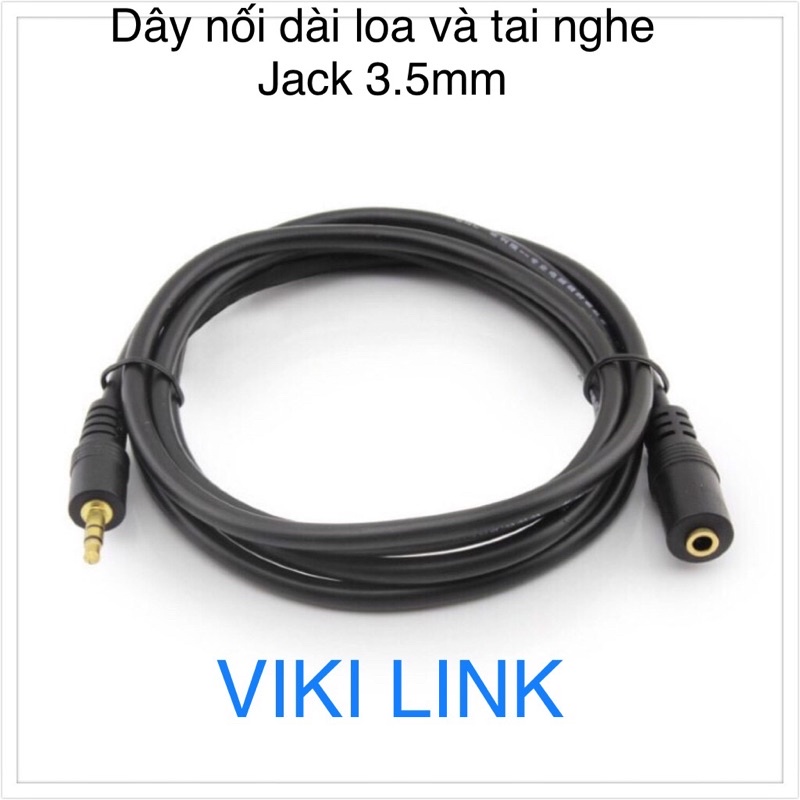 Dây nối dài loa và tai nghe đầu tròn jack 3.5 1.5m - 3m - 5m - dây kéo dài âm thanh