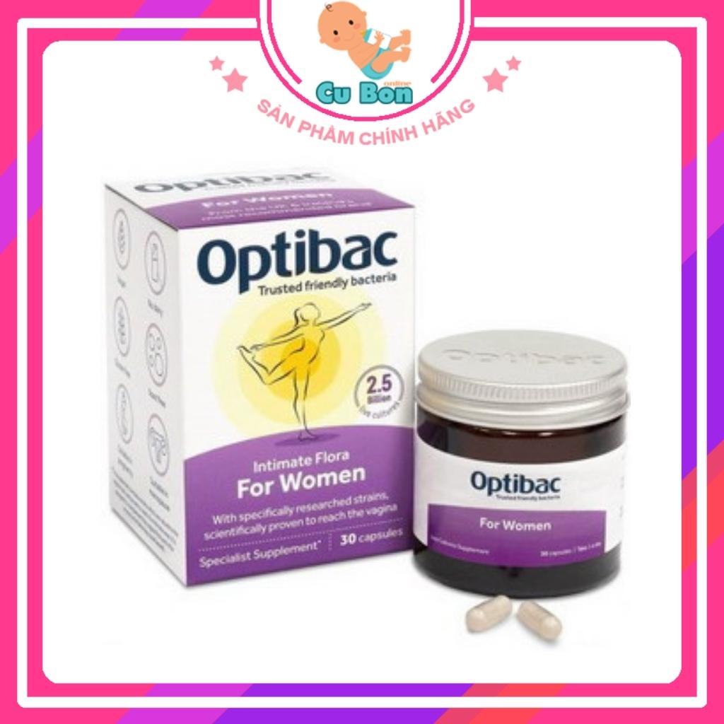 Men vi sinh Optibac tím Probiotics For Women Anh Quốc (30 viên + 90 viên) cho phụ nữ phòng ngừa viêm nhiễm vùng kín